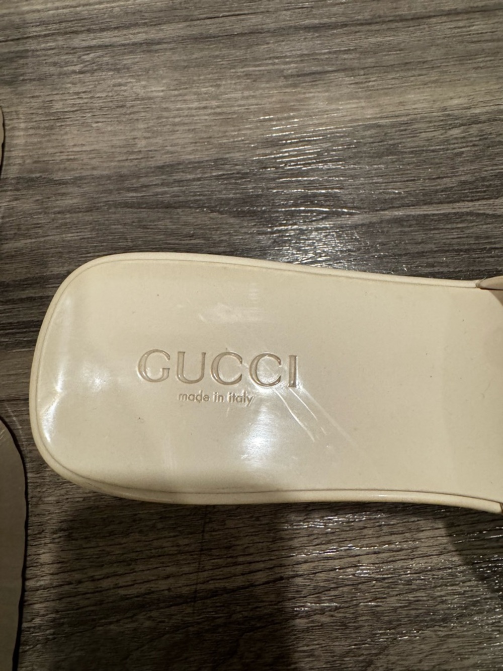 Gucci Rubber Plastique Slide Platform Sandal Heel Size 41 (11) - Picture 3 of 8
